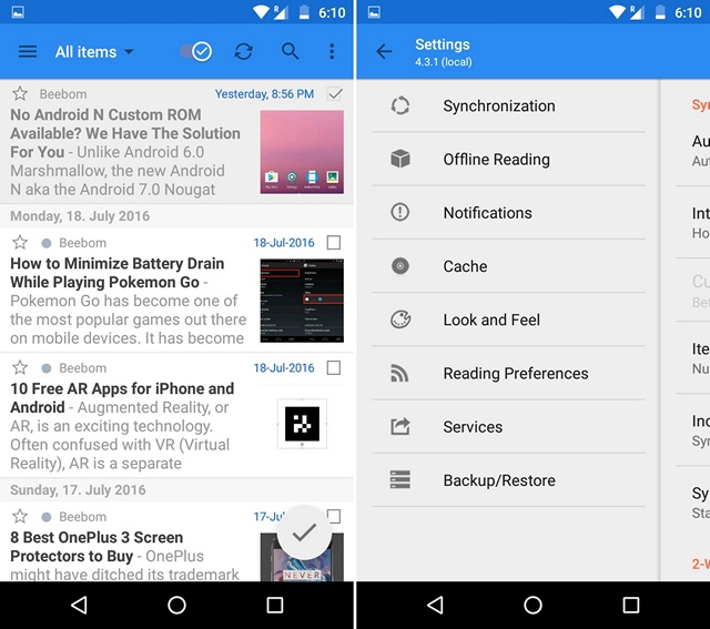 free rss reader google play