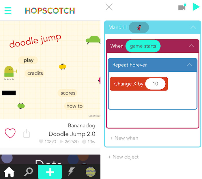 latest iPhone games hopscotch