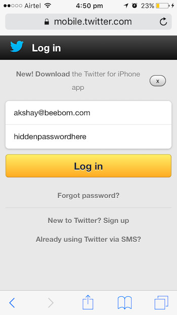 view password hidden behind asterisk iphone visible password