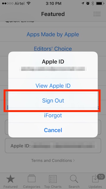 install georestricted apps on iPhone sign out of apple id featured page