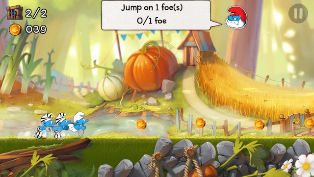 latest iPhone games smurfs running