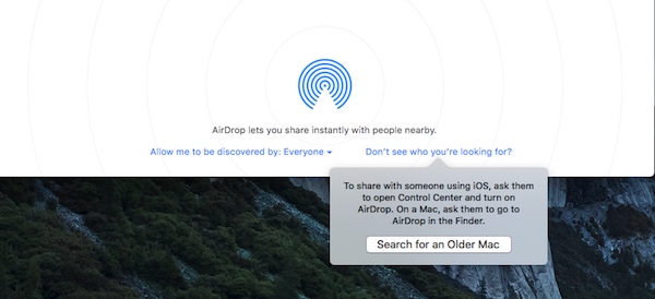 AirDrop Legacy Mac