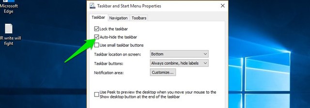 Auto-hide-taskbar