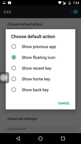 Easy App Switcher actions