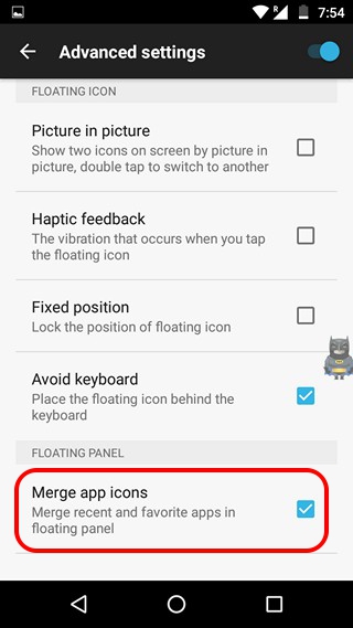 get rid of switch between apps