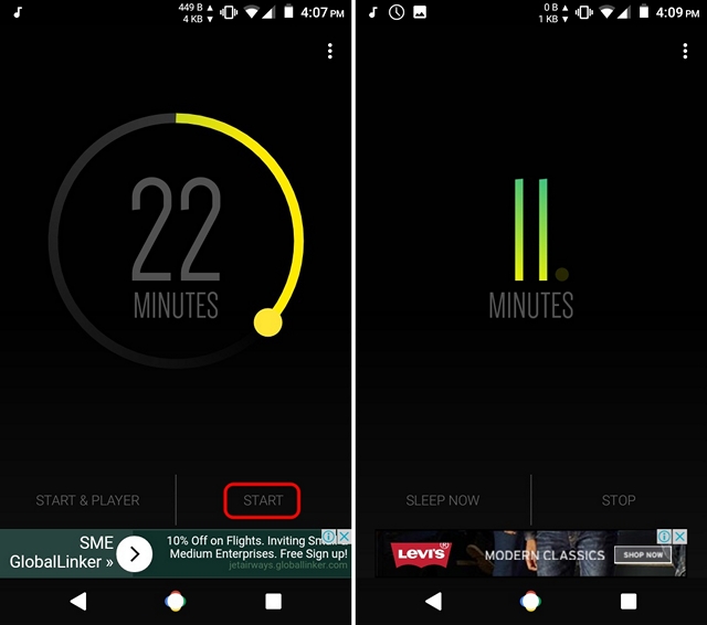 spotify sleep timer android