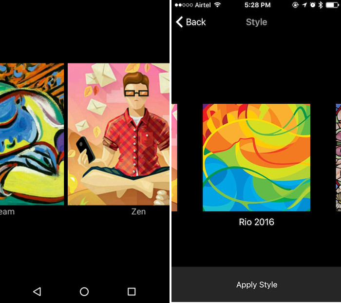 Cool Artisto app is video world's Prisma