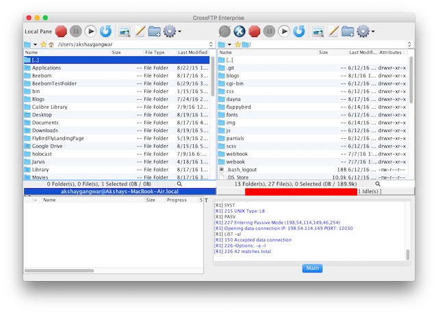 application like filezilla for mac