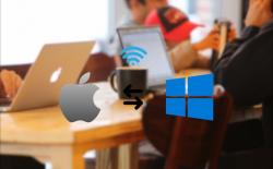 how to transfer files between mac and windows wirelessly without any software