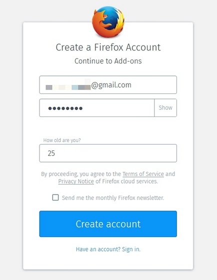 firefox account change email