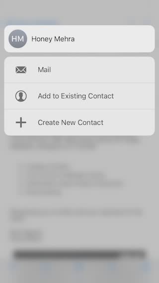 3d touch in mail