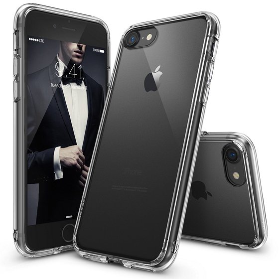 Gocase Cover Per IPhone 7 Plus Stardust Trasparente Con Stampa Pianeta - Custodia In TPU AntiGraffio