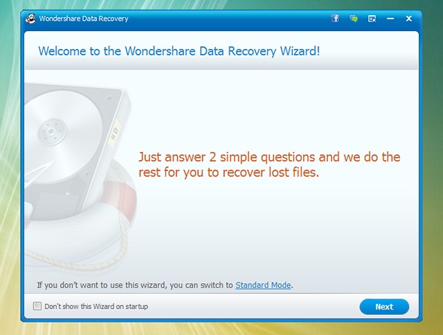 Wondershare photo recovery software