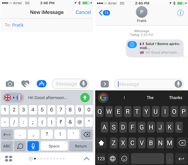 best imessage apps iTranslate
