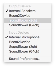 mac record screen with audio soundflower