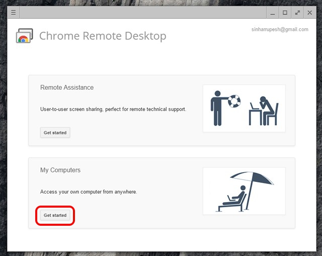 chrome remote desktop windows startup