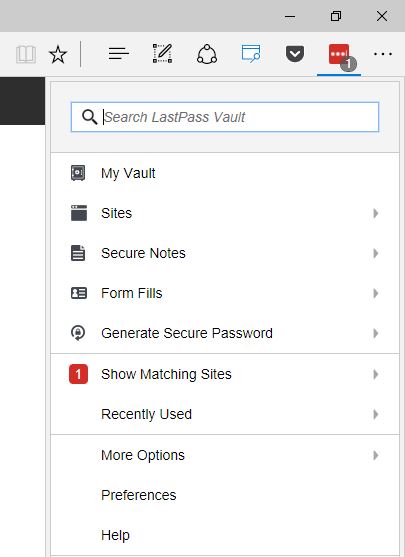 safari extension lastpass