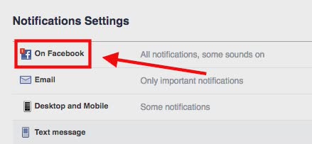 turn off Facebook Live notifications