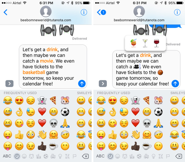 iMessage features emoji-suggestions
