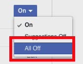 turn off Facebook Live notifications