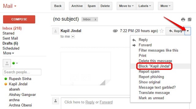 block-email-address-gmail-web