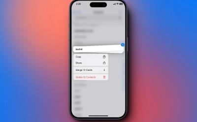 how to delete multiple contacts on an iPhone