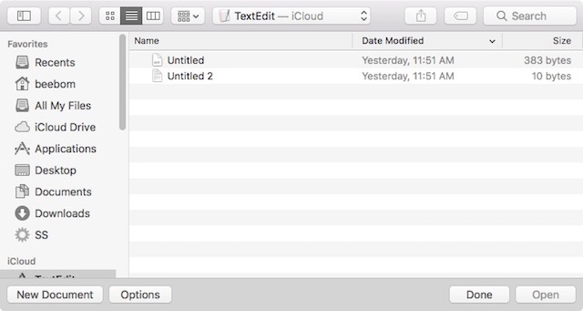 save txt file on mac