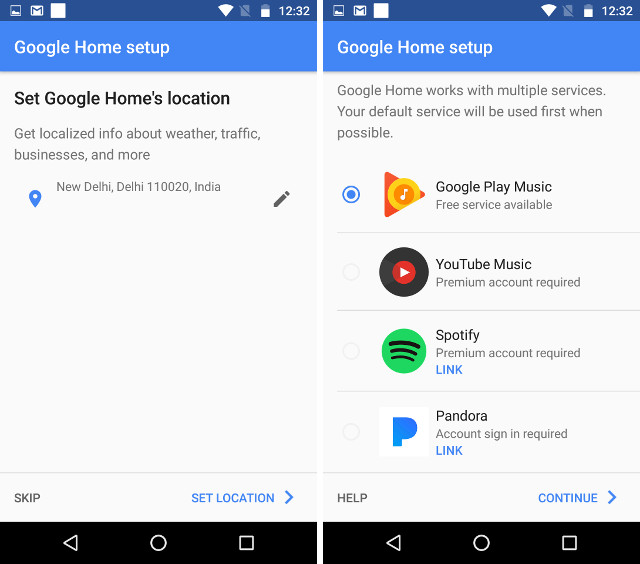 Play pandora store on google home