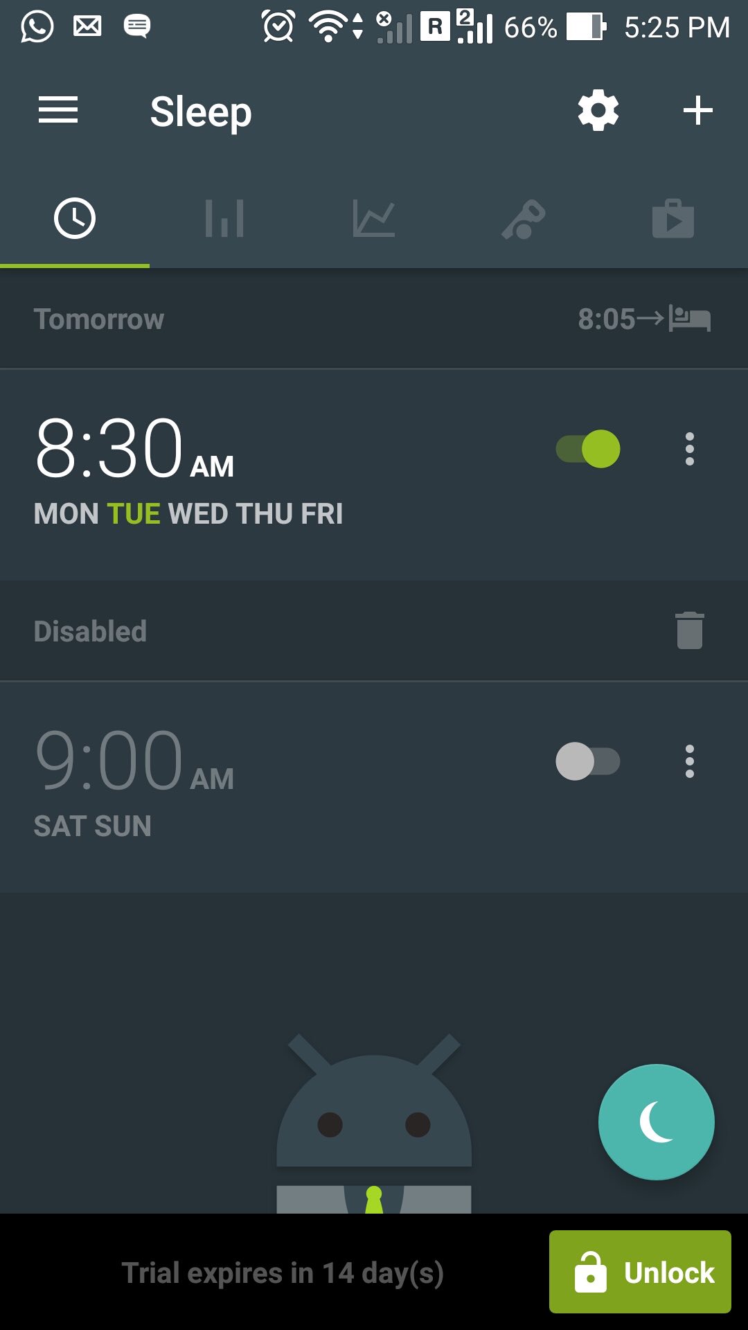 android wear sleep tracking