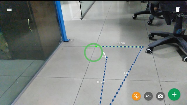 Google Tango Measure App