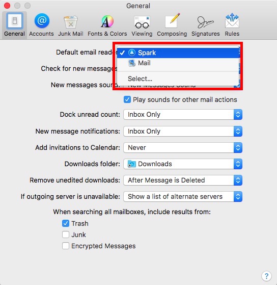 how to change default app on macos