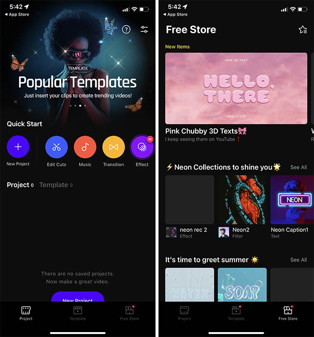 vita video editor for iphone