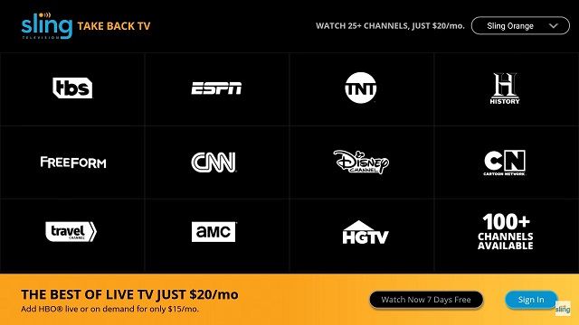 sling tv app download for tv