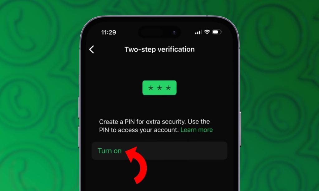 Enable Two-Step Verification WhatsApp