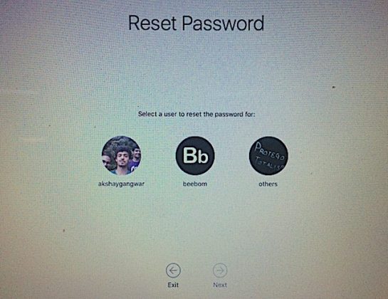 how to reset forgotten password on mac sierra emulator