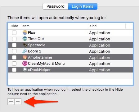 mac startup programs not in login items