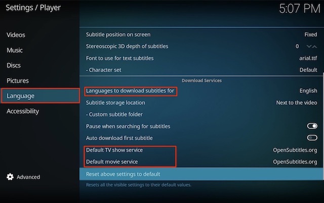 kodi subscene subtitles not working