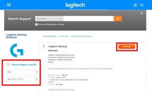 logitech control center in your system prefs