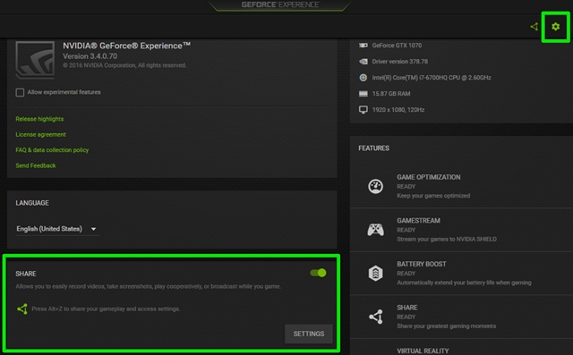 How To Record And Stream Gameplay Using NVIDIA GeForce Experience