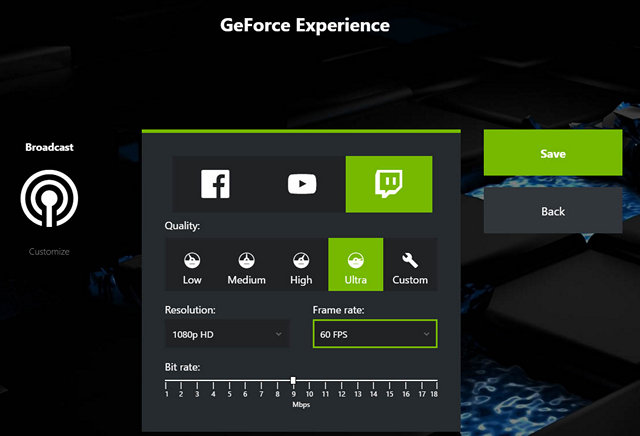 Geforce outlet experience stream