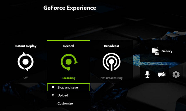 nvidia geforce record screen