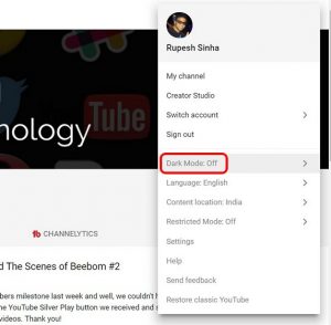 How to Enable YouTube Dark Mode in Chrome, Firefox or Edge | Beebom