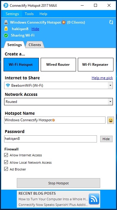 connectify hotspot max