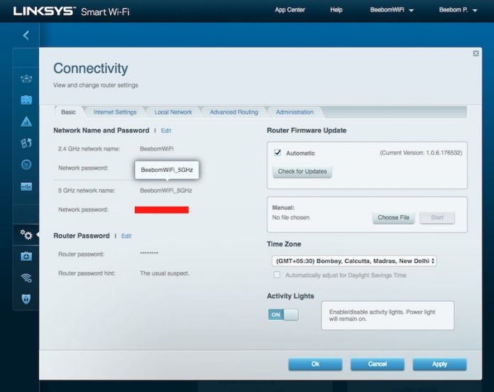 Linksys smart wifi waiting Outlet