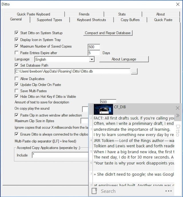 Copy clip 2 9 9 – clipboard manager template microsoft