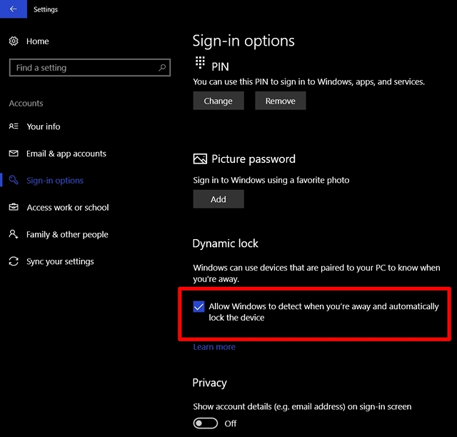 How to Automatically Lock Your Windows PC using Dynamic Lock