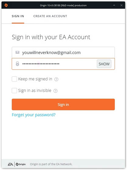 origin client ea