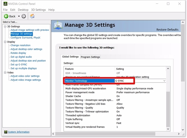 How to Set Up And Configure NVIDIA G-Sync