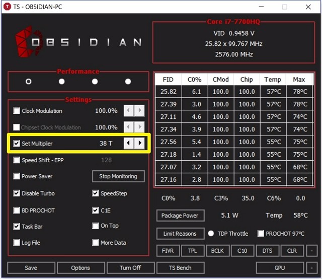 CPU Performansını Kontrol Etmek İçin ThrottleStop Nasıl Kullanılır