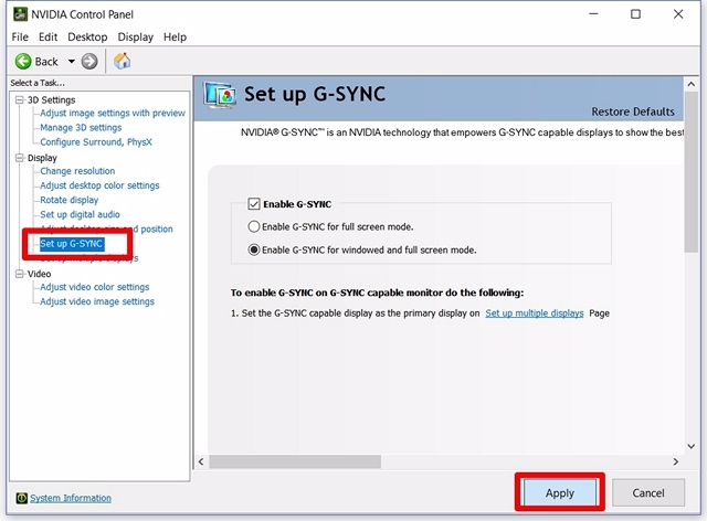 How to Set Up And Configure NVIDIA G-Sync